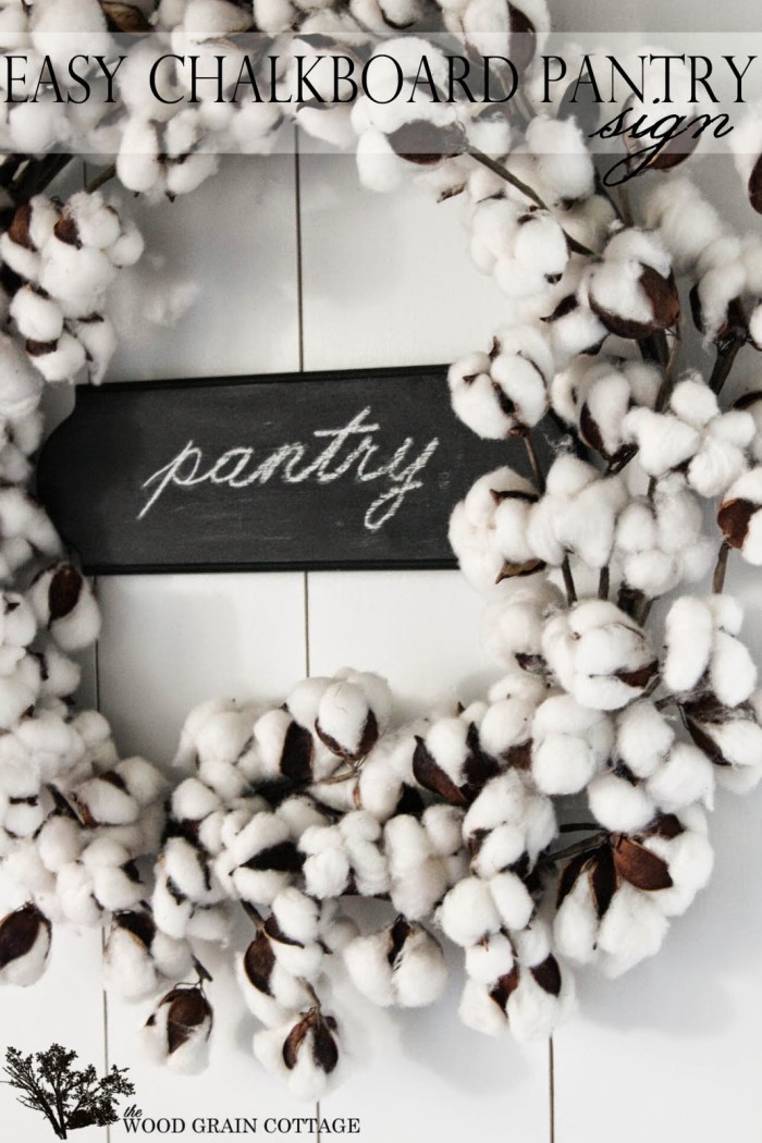 DIY project chalkboard pantry