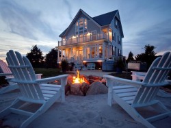 outdoor seating area fire pit