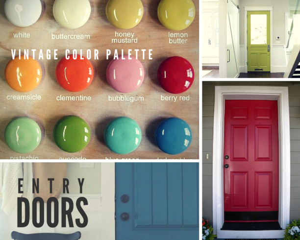 Entry Doors - Vintage Color Palette