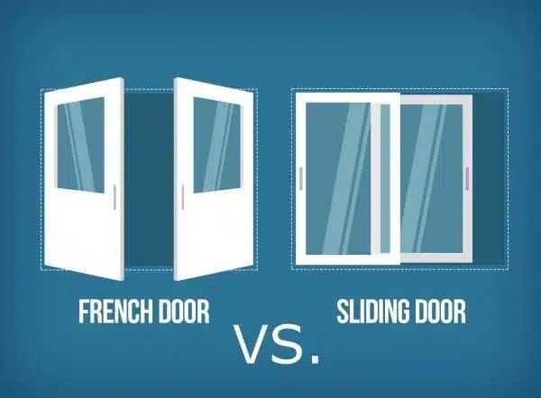 This comparison graphic explains French Doors VS Sliding Glass Doors for homeowners in Beverly.