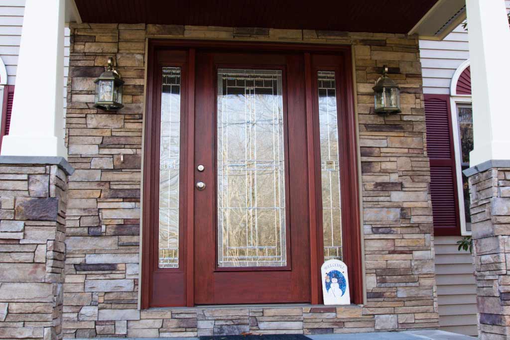 image of entry door replacement project in massachusetts