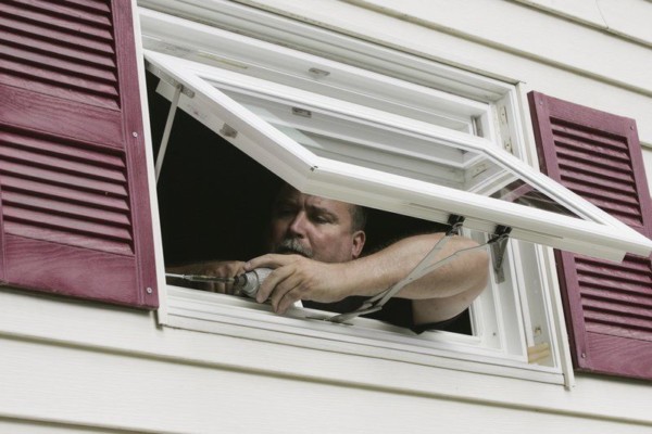 Image showing replacement windows being installed in North Anover