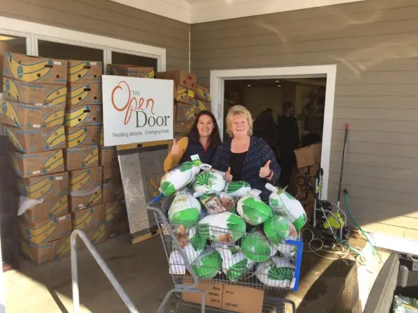 Donating Turkeys to the Open Door Food Pantry in Gloucester