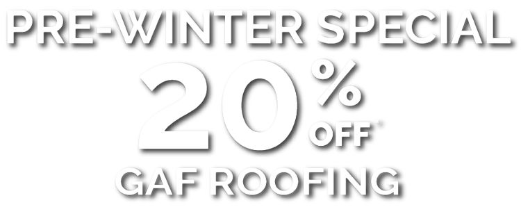 20% off roofing