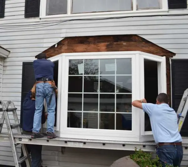 Image showing replacement windows being installed in North Anover