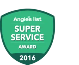 Winner of Angies List Super Service Award 2016