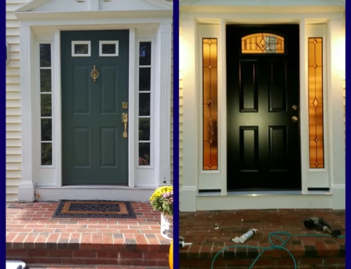 New Fiberglass front entry door in Taunton, MA