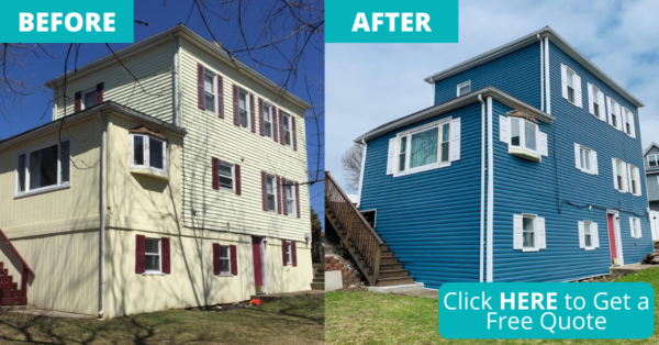 vinyl siding before and after