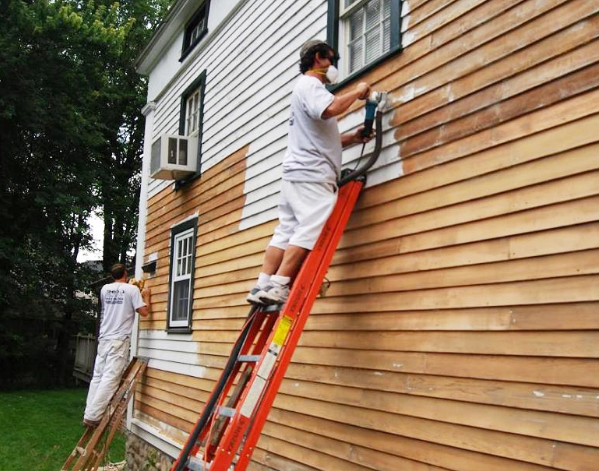 painting and staining wood siding