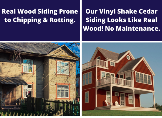 real wood siding vs vinyl shake cedar