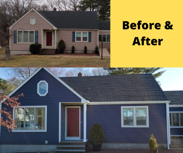 Siding Before and After Image