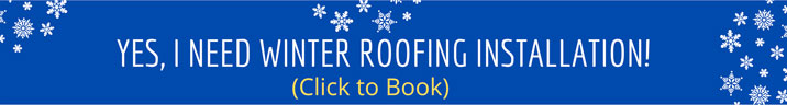 winter roofing installation banner