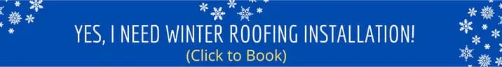 winter roofing installation banner