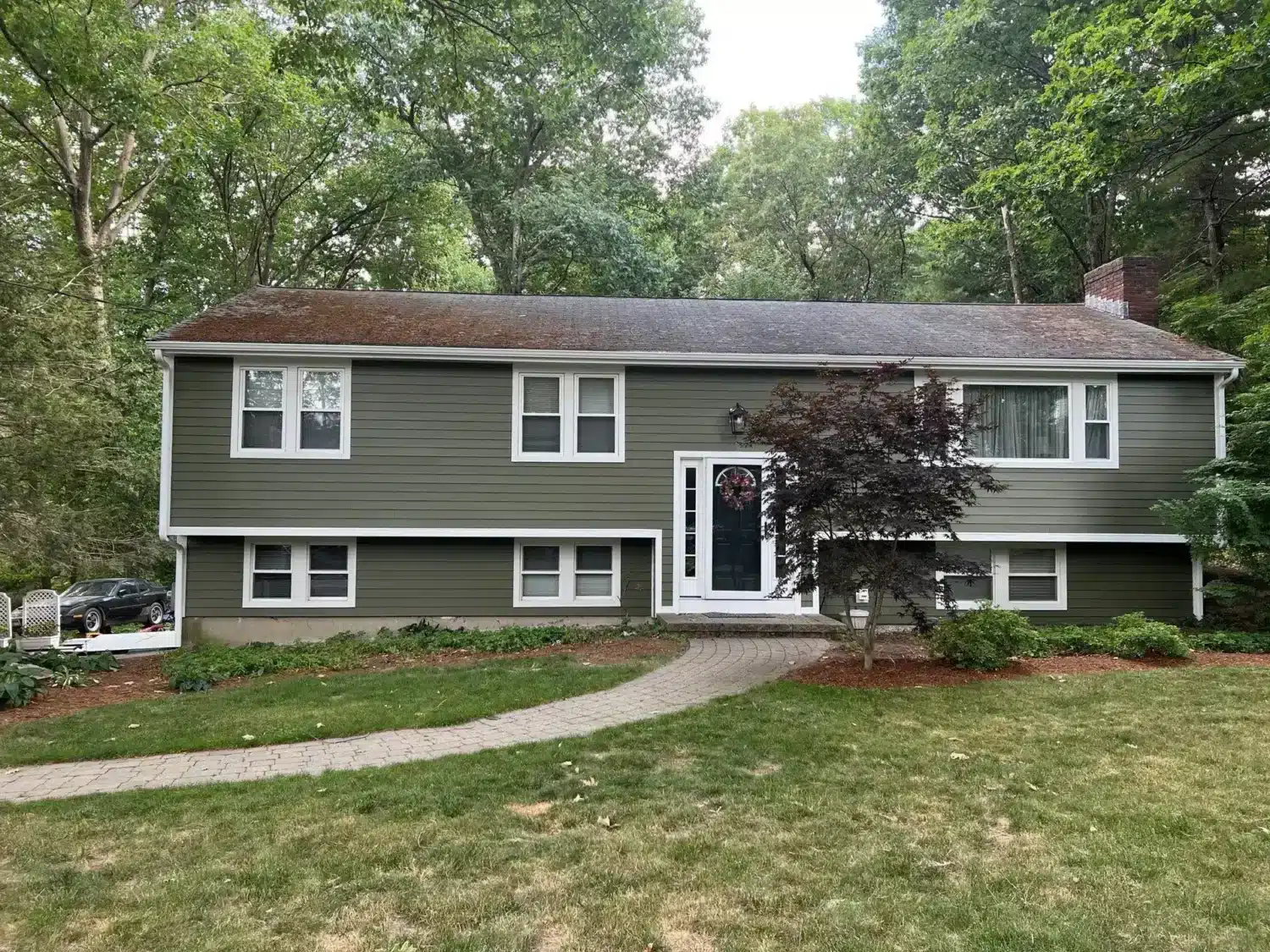 mountain sage tone featured within james hardie siding colors on residential exterior