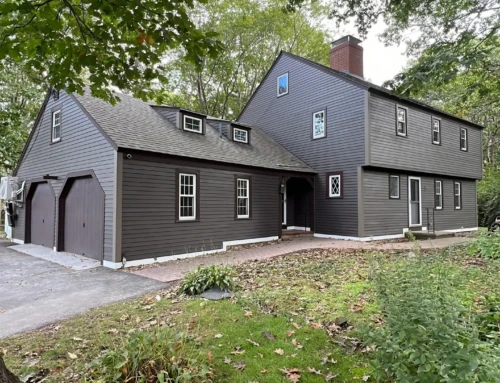 James Hardie Espresso Siding and GAF Roofing in York, ME