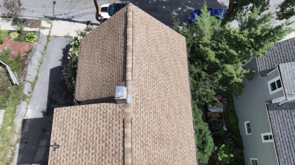 GAF asphalt shingle roof installation in Roslindale MA, Suffolk County, by Coastal Windows & Exteriors for weatherproof protection, energy efficiency, and lasting curb appeal