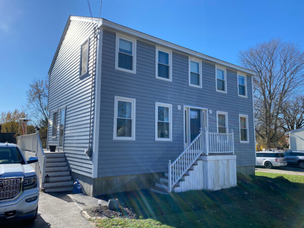 Siding and window replacement project in Amesbury MA, North Shore, featuring energy-efficient upgrades by Coastal Windows & Exteriors
