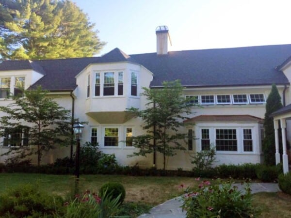 New window installation in Wenham MA, North Shore, Essex County, featuring energy-efficient Vytex double-hung windows by Coastal Windows & Exteriors