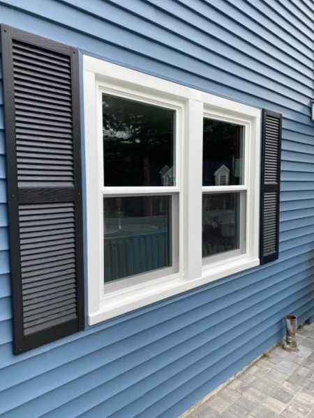 Full exterior home remodel in West Newbury MA, North Shore, featuring new siding, windows, and roofing completed in just 10 days by Coastal Windows & Exteriors