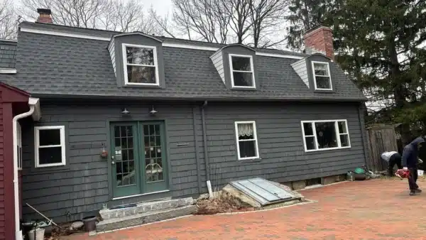 Asphalt roof installation in Westborough MA, Worcester County, featuring GAF shingles installed by Coastal Windows & Exteriors for long-term durability and protection