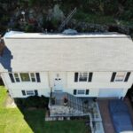 GAF roof replacement in Winchester MA, Northeast MA, with architectural shingles installed by Coastal Windows & Exteriors