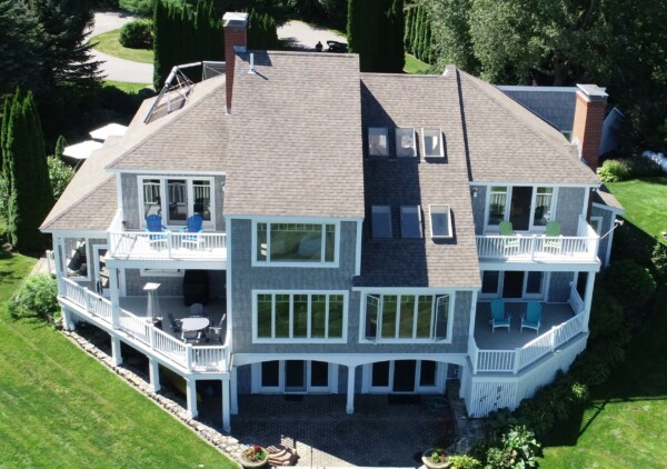 Vinyl siding installation in York ME, Southern Maine, featuring a full exterior remodel by Coastal Windows & Exteriors