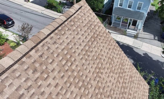 After Roof Installation Close Up in Newbury MA