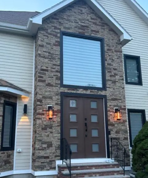 Beige Brown James Hardie Siding Replacement Rowley MA