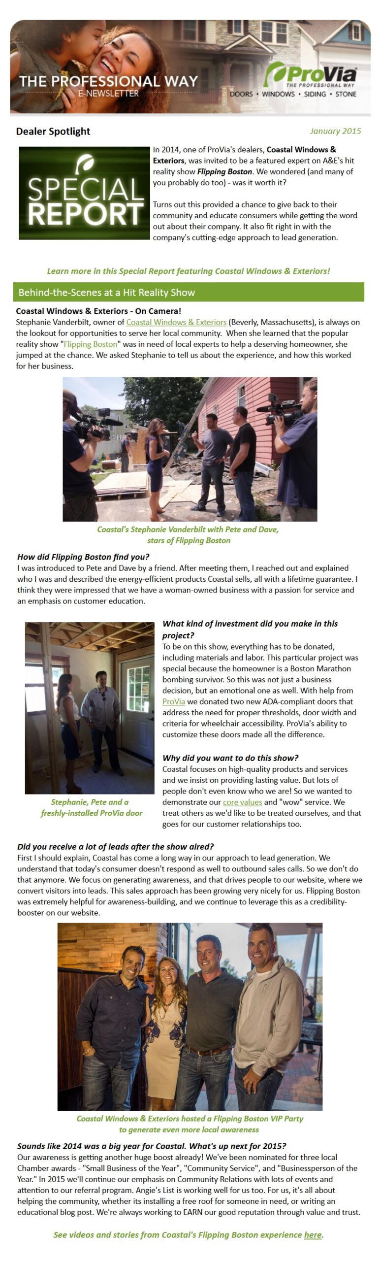 Provia Newsletter