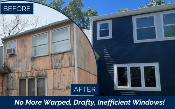 Expert installation of energy-efficient Vytex replacement windows and sliding glass doors in Swampscott, MA by Coastal Windows & Exteriors—eliminating drafts, boosting curb appeal, and improving energy performance.