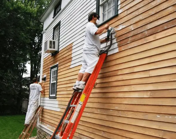 painting and staining wood siding