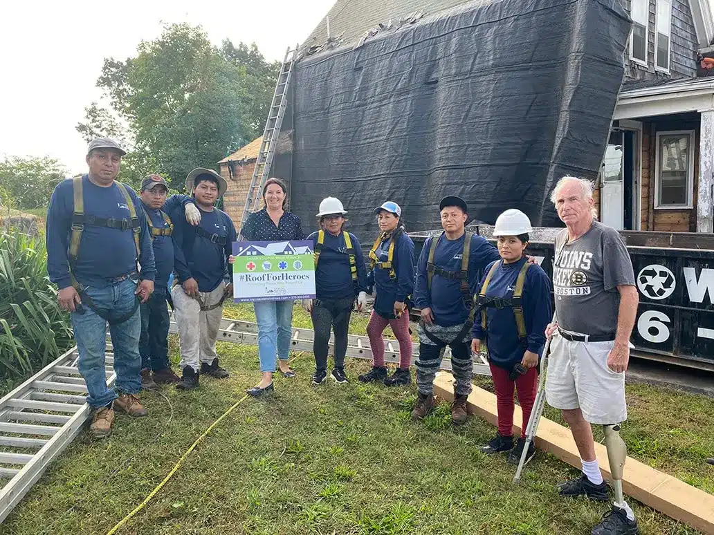 roof for heroes project in Lynn MA