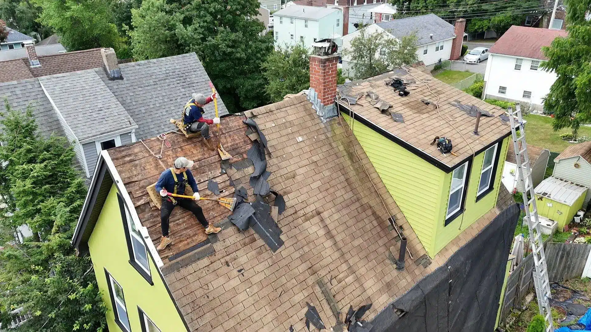 roof stripping before installation