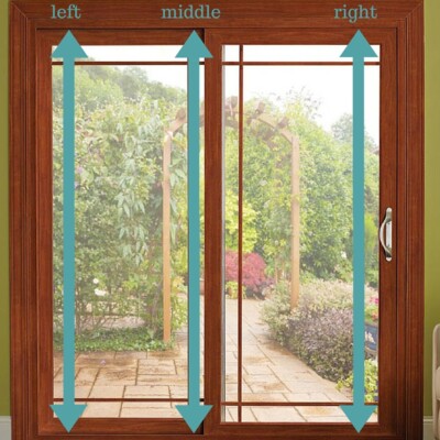 sliding glass door vertical measurements