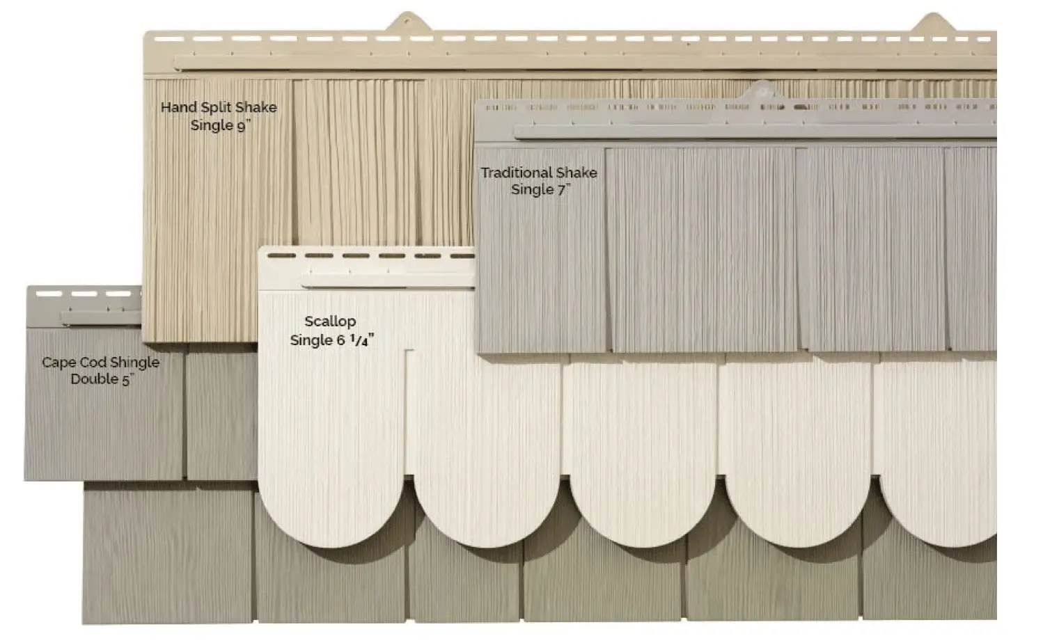 vinyl siding sample cedar shakes