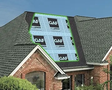 Roofing underlayment system used to Prevent and Remove from Your Roof ice dam damage.