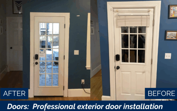 Entry door installation in Charlestown MA by Coastal Windows & Exteriors — the trusted entry door replacement company in Charlestown MA offering expert exterior door replacement Charlestown MA, improved energy efficiency Charlestown MA, and stylish entry doors Coastal Windows.