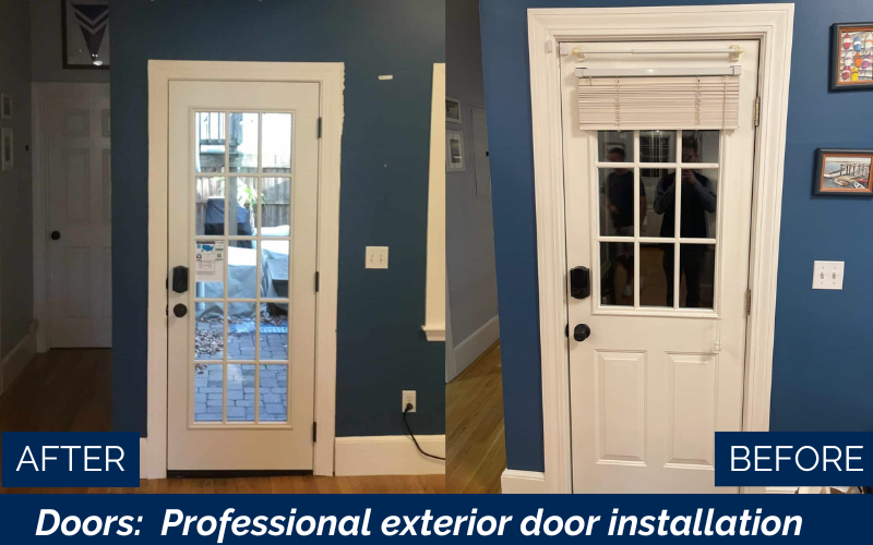 Entry door installation in Charlestown MA by Coastal Windows & Exteriors — the trusted entry door replacement company in Charlestown MA offering expert exterior door replacement Charlestown MA, improved energy efficiency Charlestown MA, and stylish entry doors Coastal Windows.