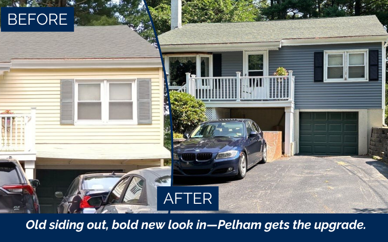 Vinyl siding installation in Pelham NH by Coastal Windows & Exteriors — trusted siding company in Pelham NH offering expert siding replacement Pelham NH, vinyl siding Pelham NH and durable exterior siding solutions.