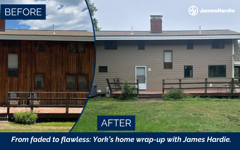 James Hardie siding installation in York ME by Coastal Windows & Exteriors — expert siding replacement York ME, James Hardie siding York ME, durable siding York ME solutions for coastal New England home protection.