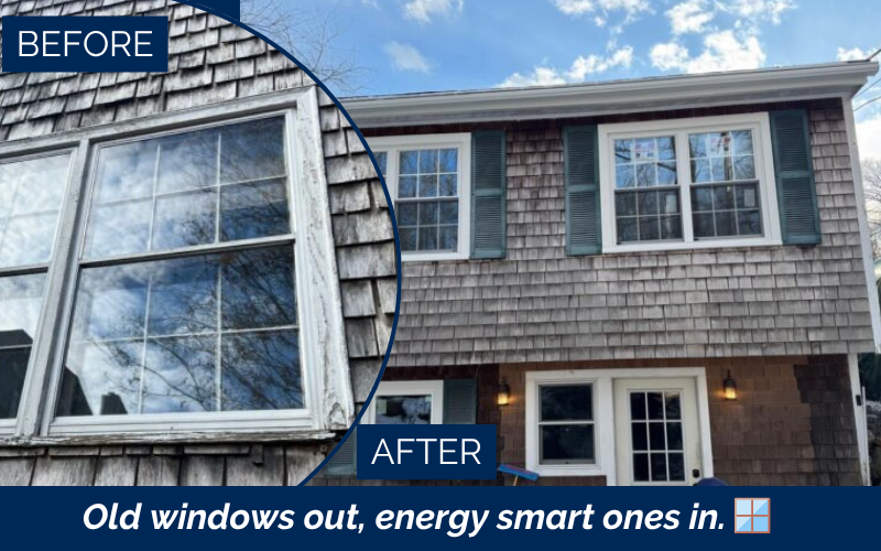 installation of Harvey Slimline double-hung windows in Rockport MA for energy efficiency and draft reduction. Rockport MA window installation, energy efficient windows Rockport, Harvey Slimline windows, window replacement Rockport, draft-proof windows MA, triple pane windows Rockport