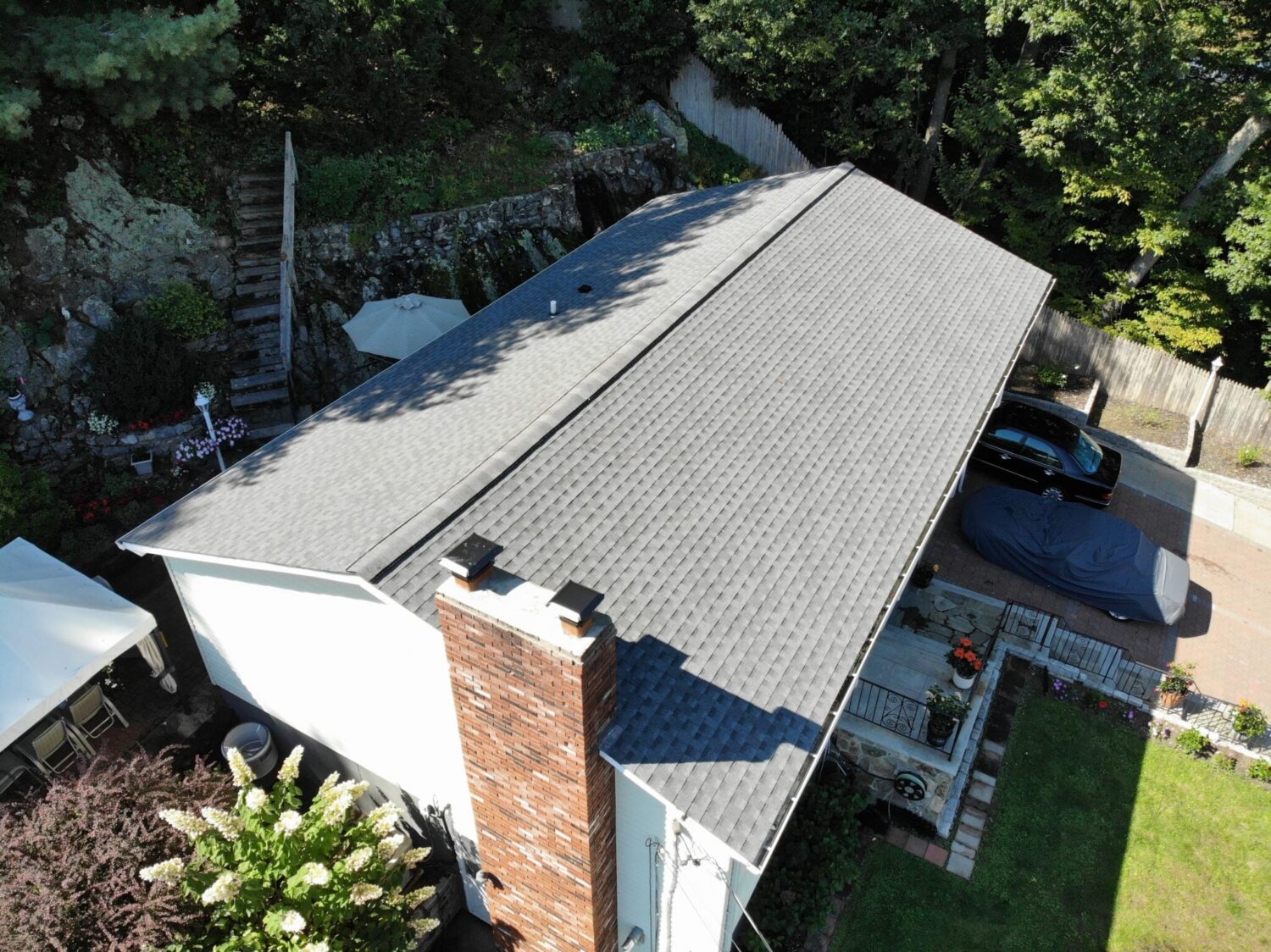 Newly completed roofing project following a professional roof repair that improves durability and weather protection.