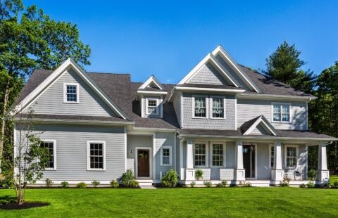 Gray Vinyl Siding Installation Near Winchester MA