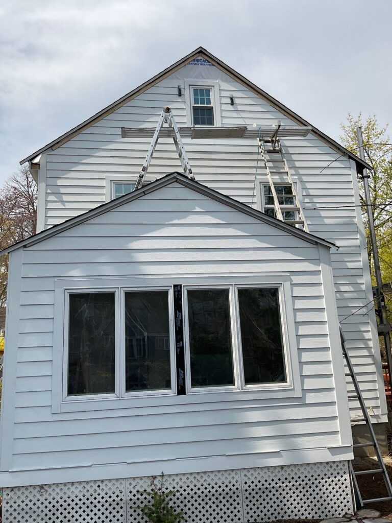 James Hardie siding replacement Marblehead MA coastal home transformation