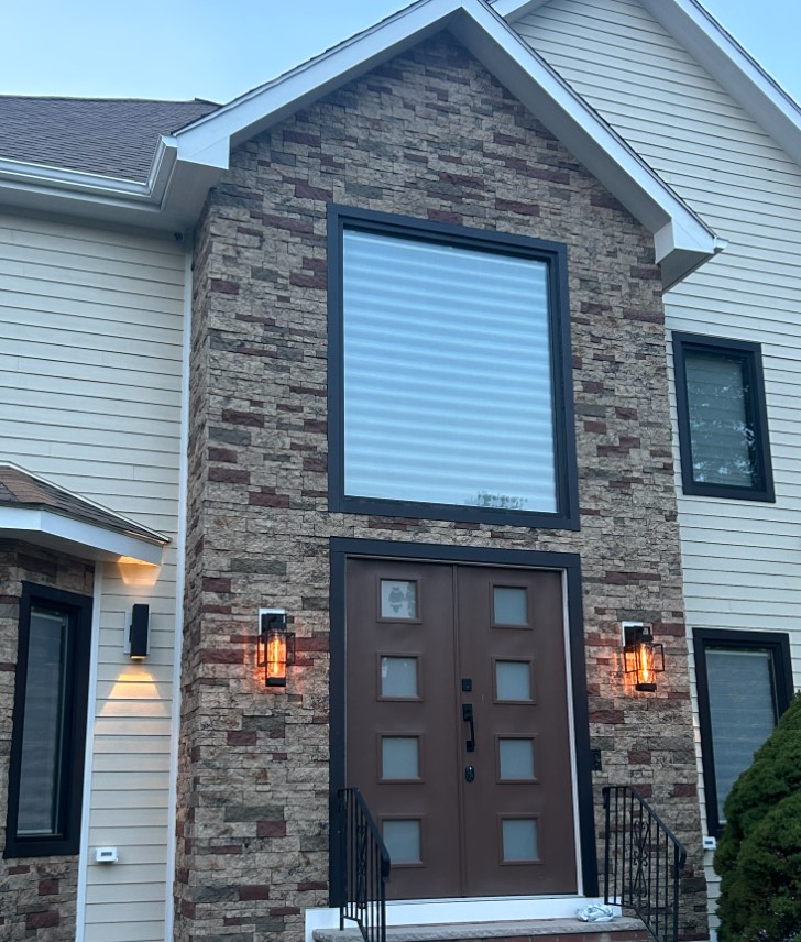 Close Up View of James Hardie Siding Installation near Acton MA
