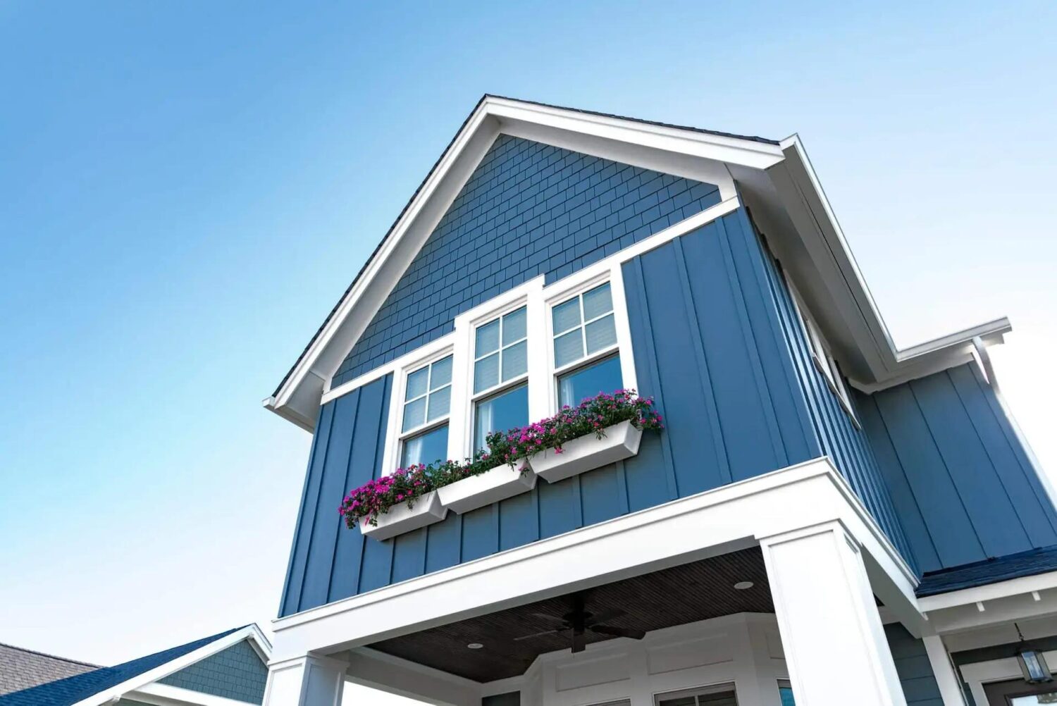 James Hardie siding installation Plum Island waterfront home improvement project