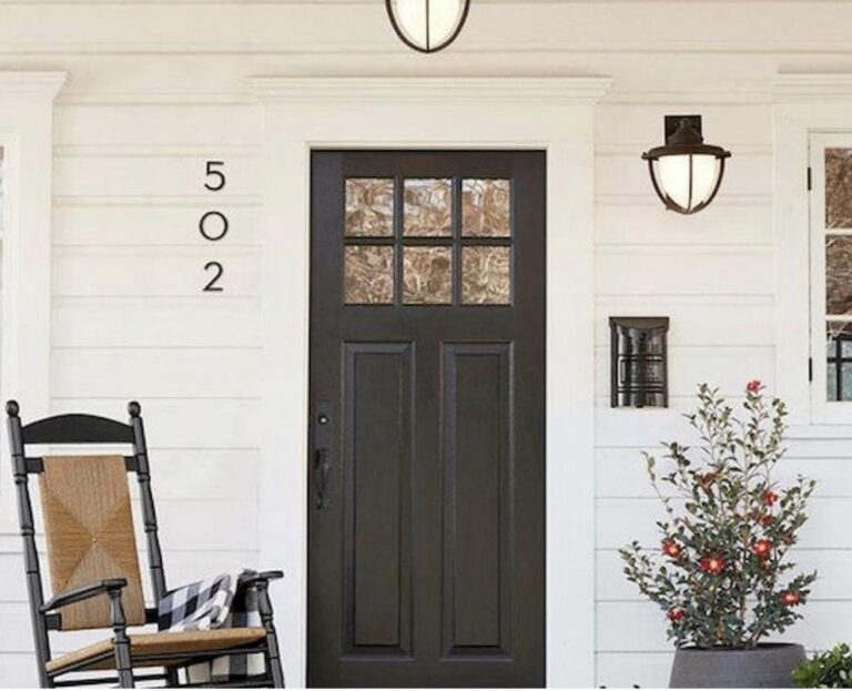 Black traditional entry door installed in Wayland MA, Eastern Massachusetts, Middlesex County home by Coastal Windows & Exteriors