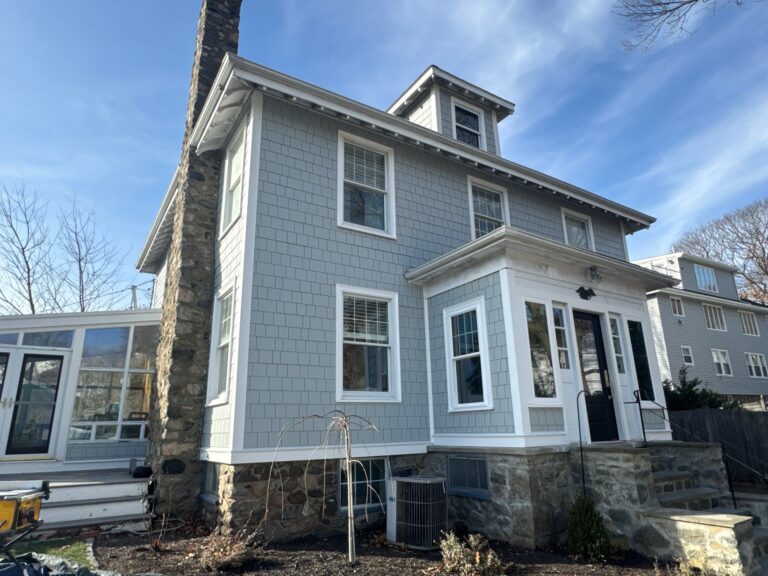 James Hardie siding contractors Swampscott MA professional shake siding installation on coastal property
