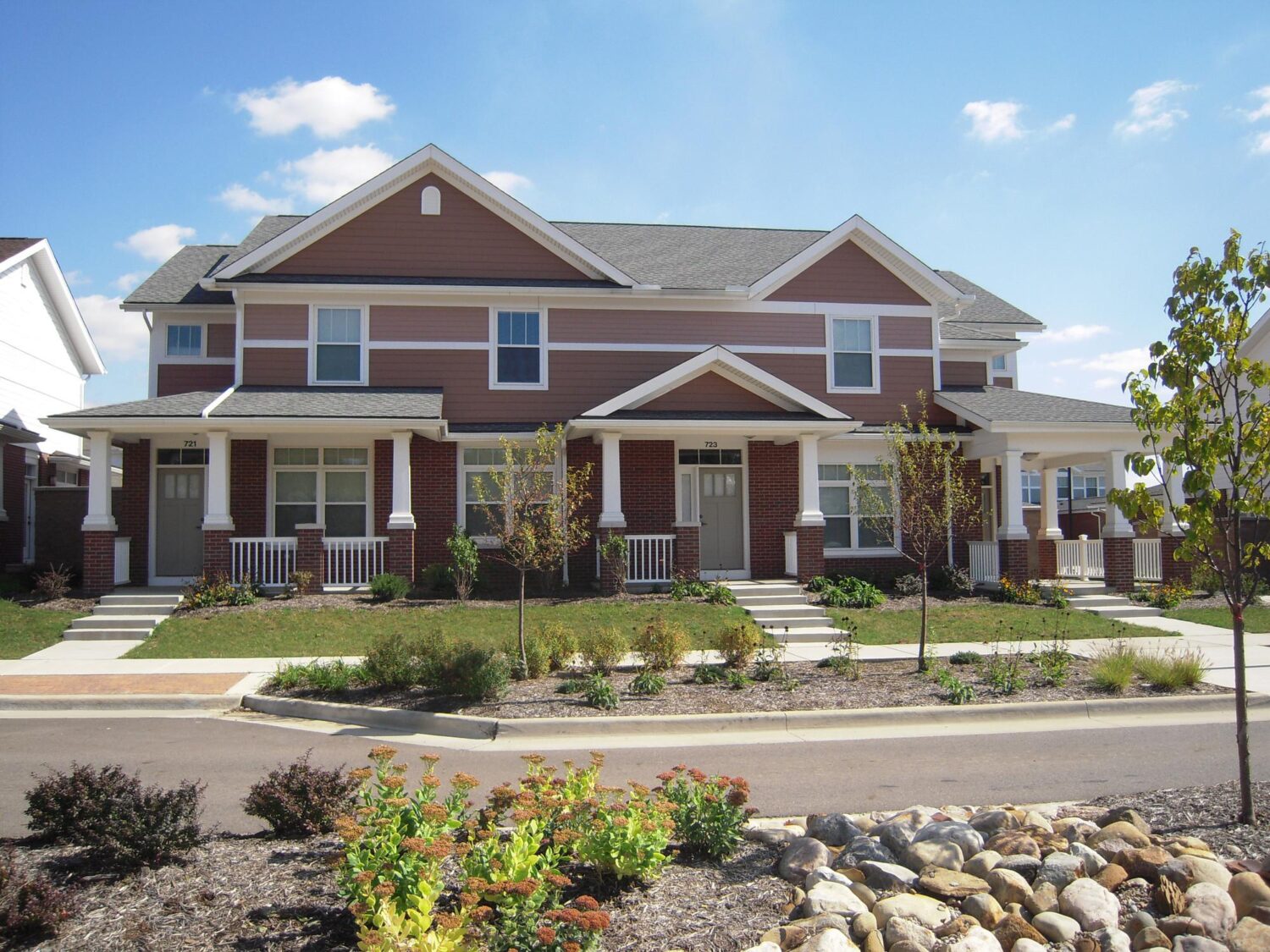 Brown and Beige James Hardie Siding Installation near Rehoboth MA