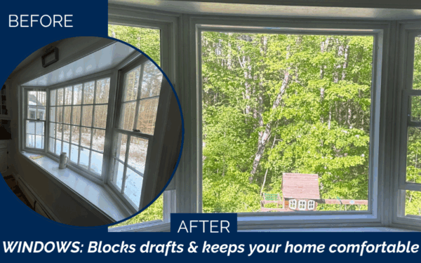 Bay window and door replacement project in Amherst NH, Southern NH, Hillsborough County